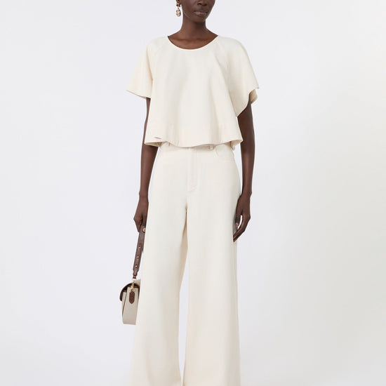 Young Ideas & Henmores -Canneti Wide Leg Jeans -001 Ecru -8