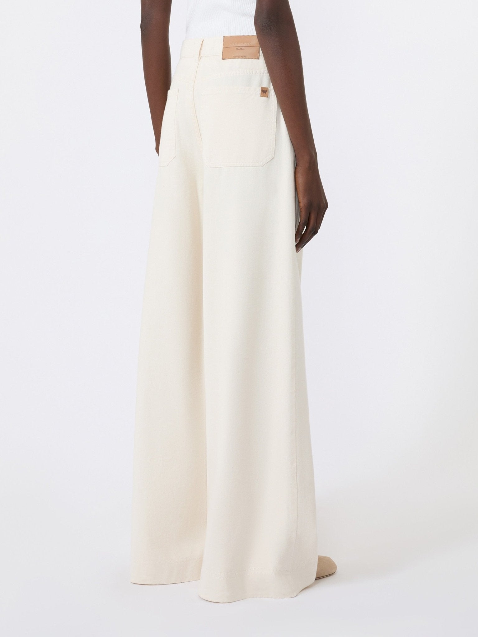 Young Ideas & Henmores -Canneti Wide Leg Jeans -001 Ecru -8