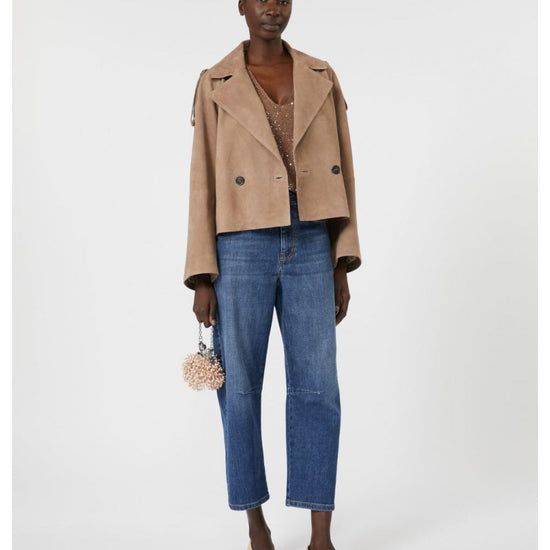 Young Ideas/Henmores - Caprile Barrel Jeans - 008 Navy - 8