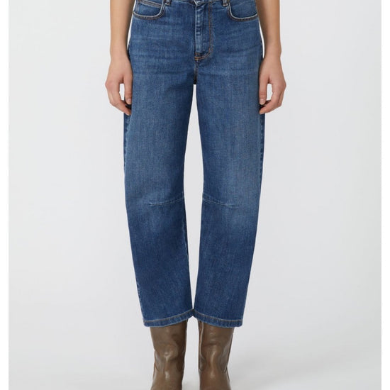 Young Ideas/Henmores - Caprile Barrel Jeans - 008 Navy - 8