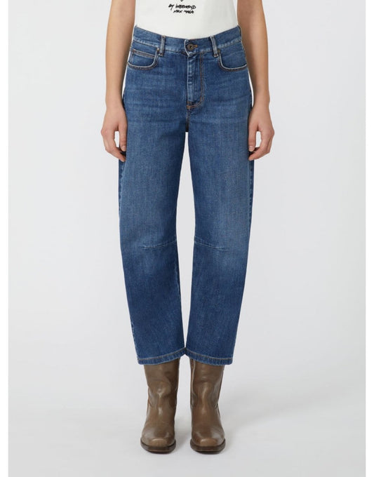 Young Ideas/Henmores - Caprile Barrel Jeans - 008 Navy - 8