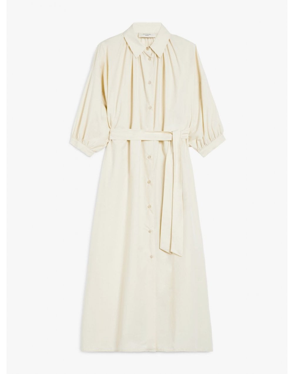 Young Ideas/Henmores - Catone 1/2 Sleeve Tie Waist Midi Dress - 009 Ivory - 8