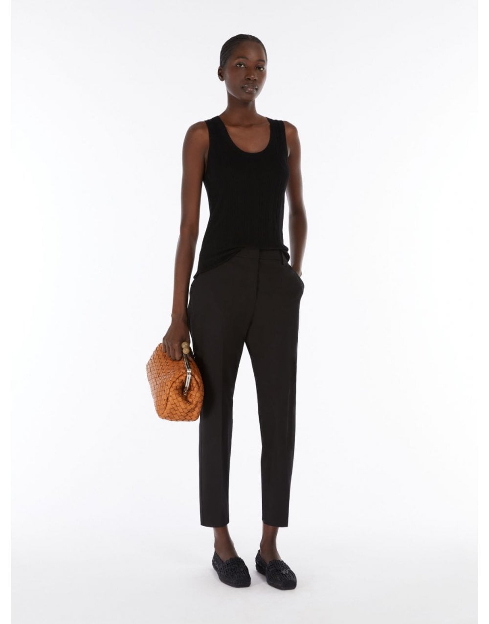 Young Ideas/Henmores - Cecco Cigarette Trousers - 006 Black - 8