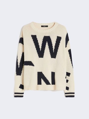 Young Ideas/Henmores - Celebre Weekend Letters Jumper - 003 Navy Writing - XS