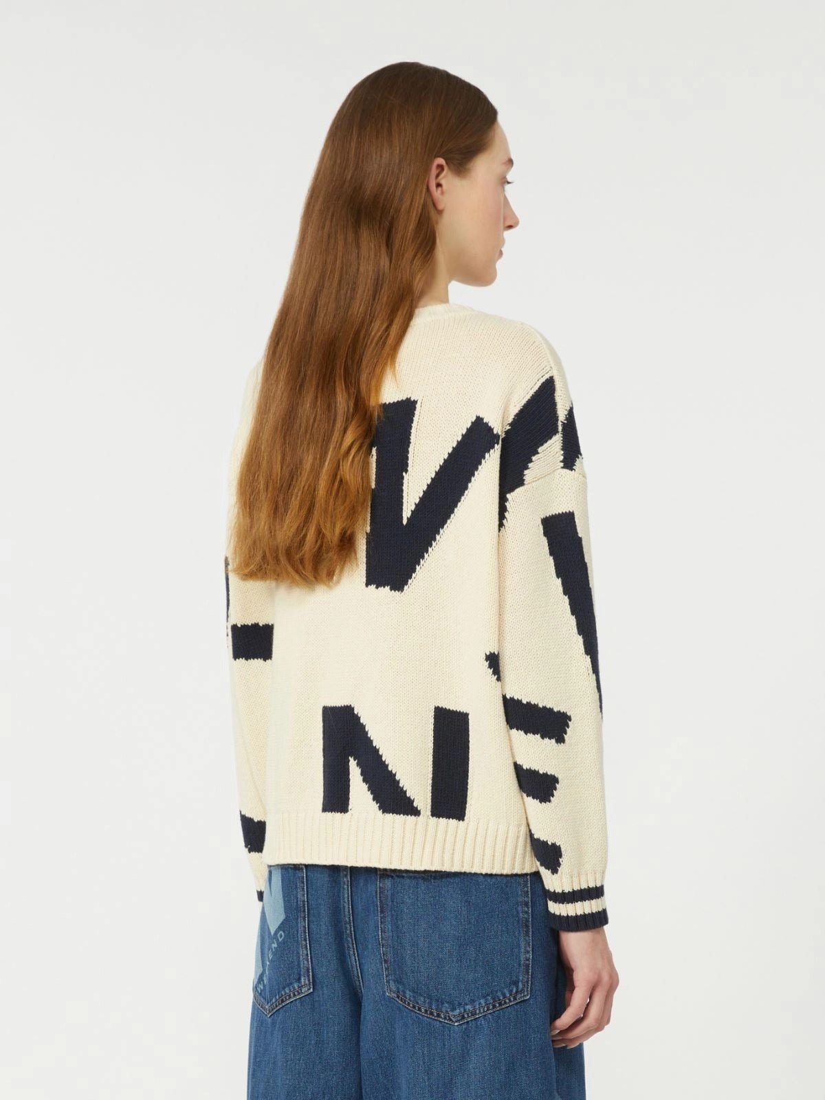 Young Ideas/Henmores - Celebre Weekend Letters Jumper - 003 Navy Writing - XS