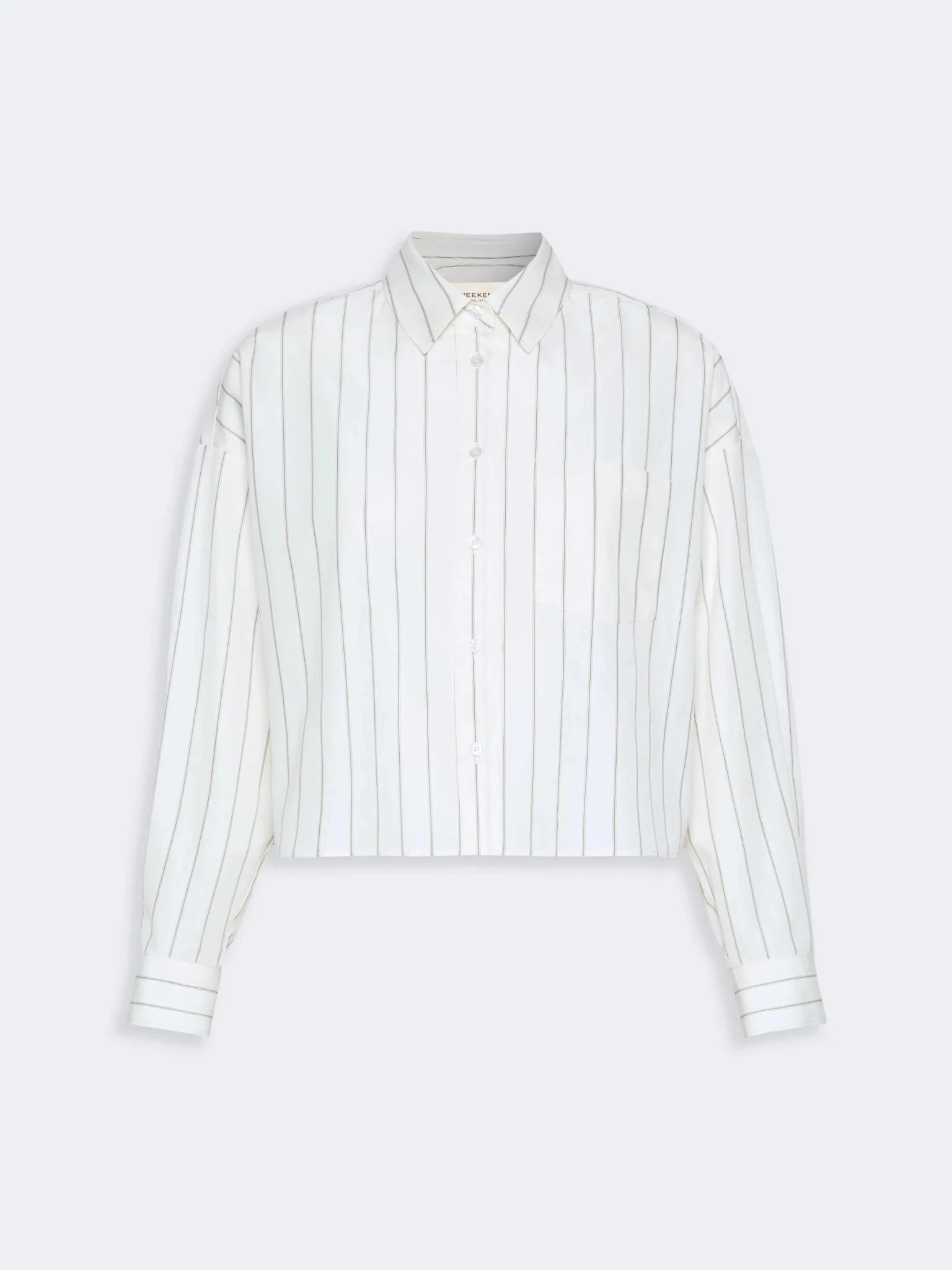 Young Ideas & Henmores -Certosa Striped Satin Back Shirt -001 Ecru -6