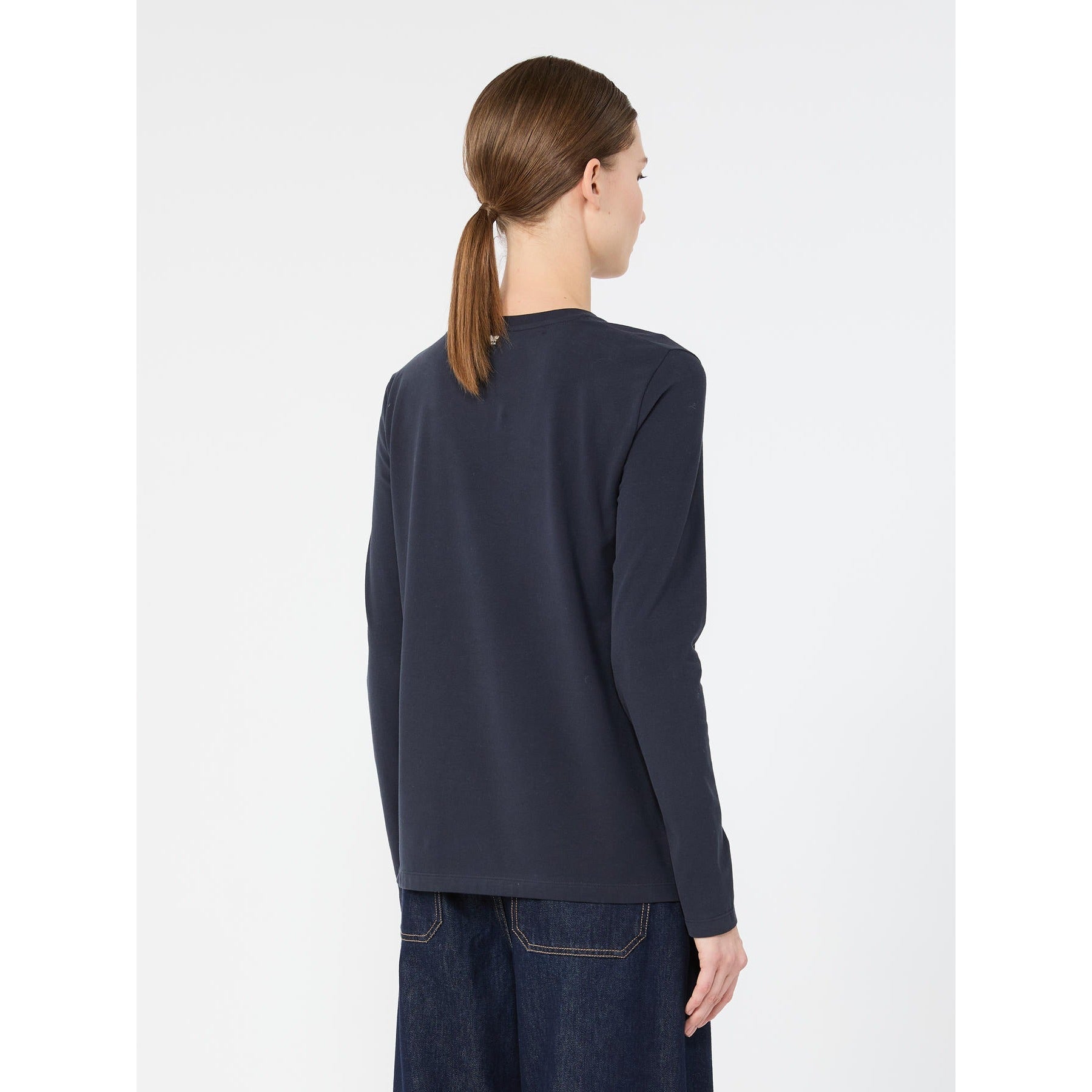 Young Ideas & Henmores -Cestino Dog Long Sleeve T-Shirt -003 Navy -S