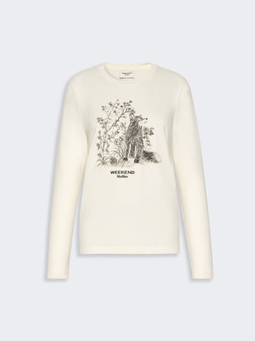 Young Ideas & Henmores -Cestino Woods Long Sleeve T-Shirt -001 Ivory -S