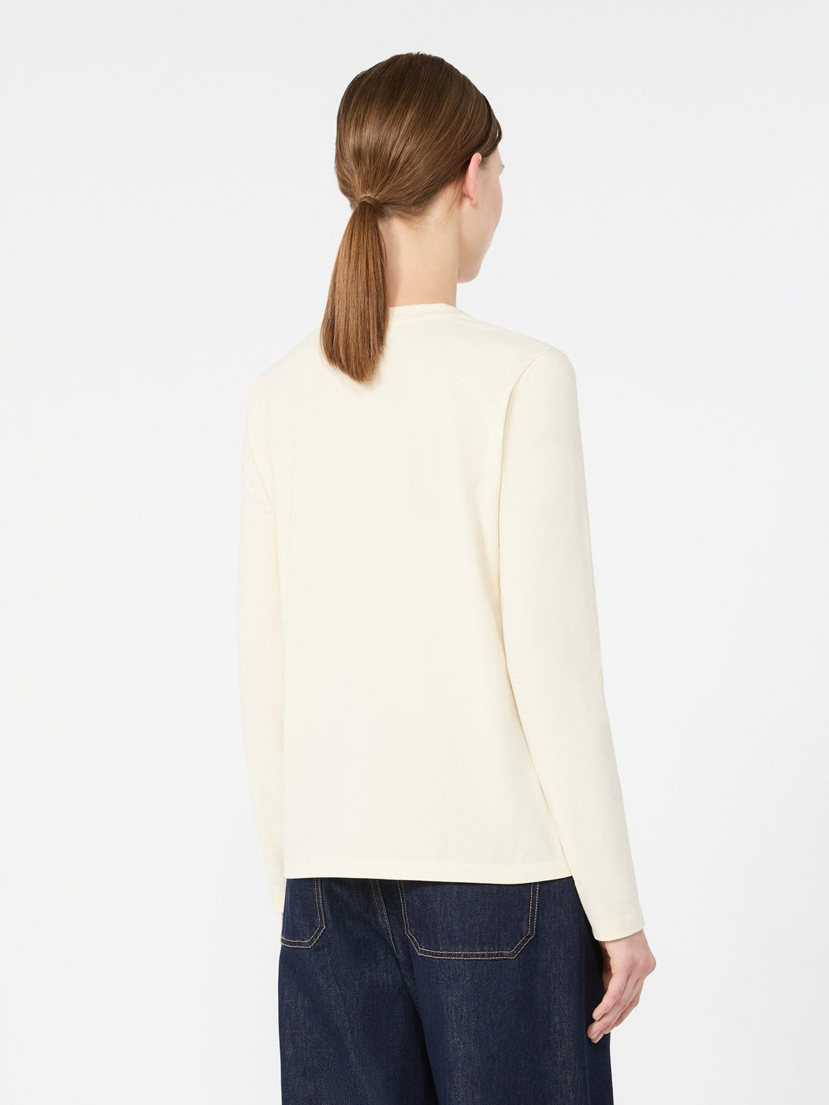 Young Ideas & Henmores -Cestino Woods Long Sleeve T-Shirt -001 Ivory -S