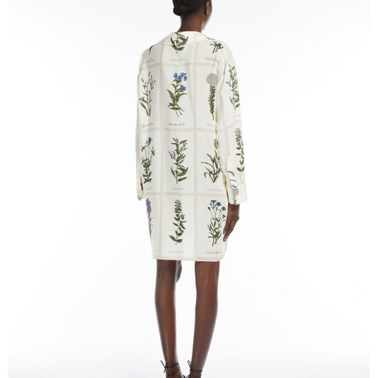 Young Ideas/Henmores - Eccesso Botancial Silk Dress - 001 Ivory - 10