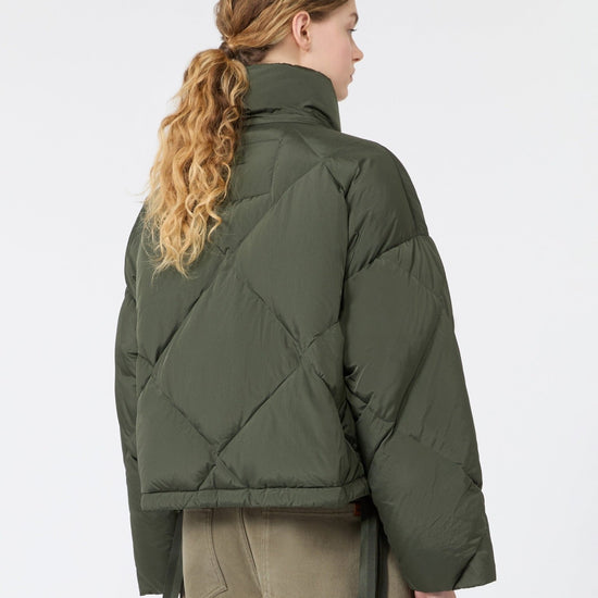 Young Ideas & Henmores -Edito Short Quilted Jacket -003 Khaki -8