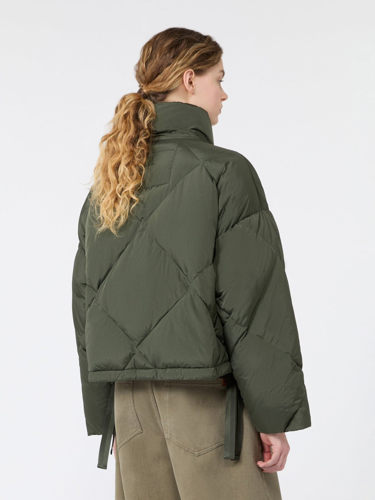 Young Ideas & Henmores -Edito Short Quilted Jacket -003 Khaki -8