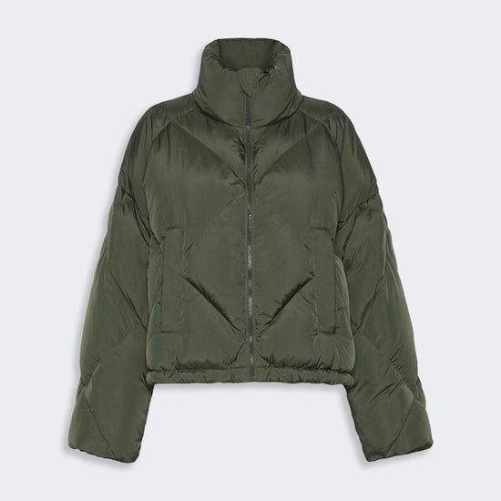 Young Ideas & Henmores -Edito Short Quilted Jacket -003 Khaki -8