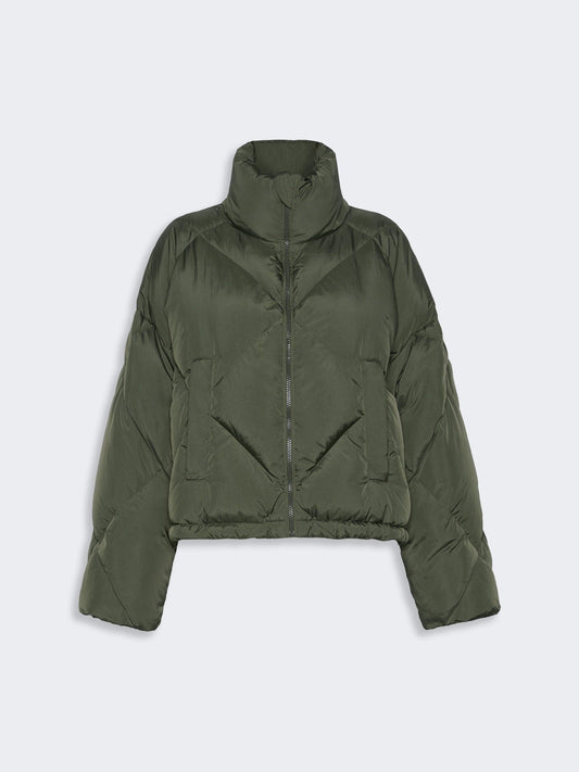 Young Ideas & Henmores -Edito Short Quilted Jacket -003 Khaki -8