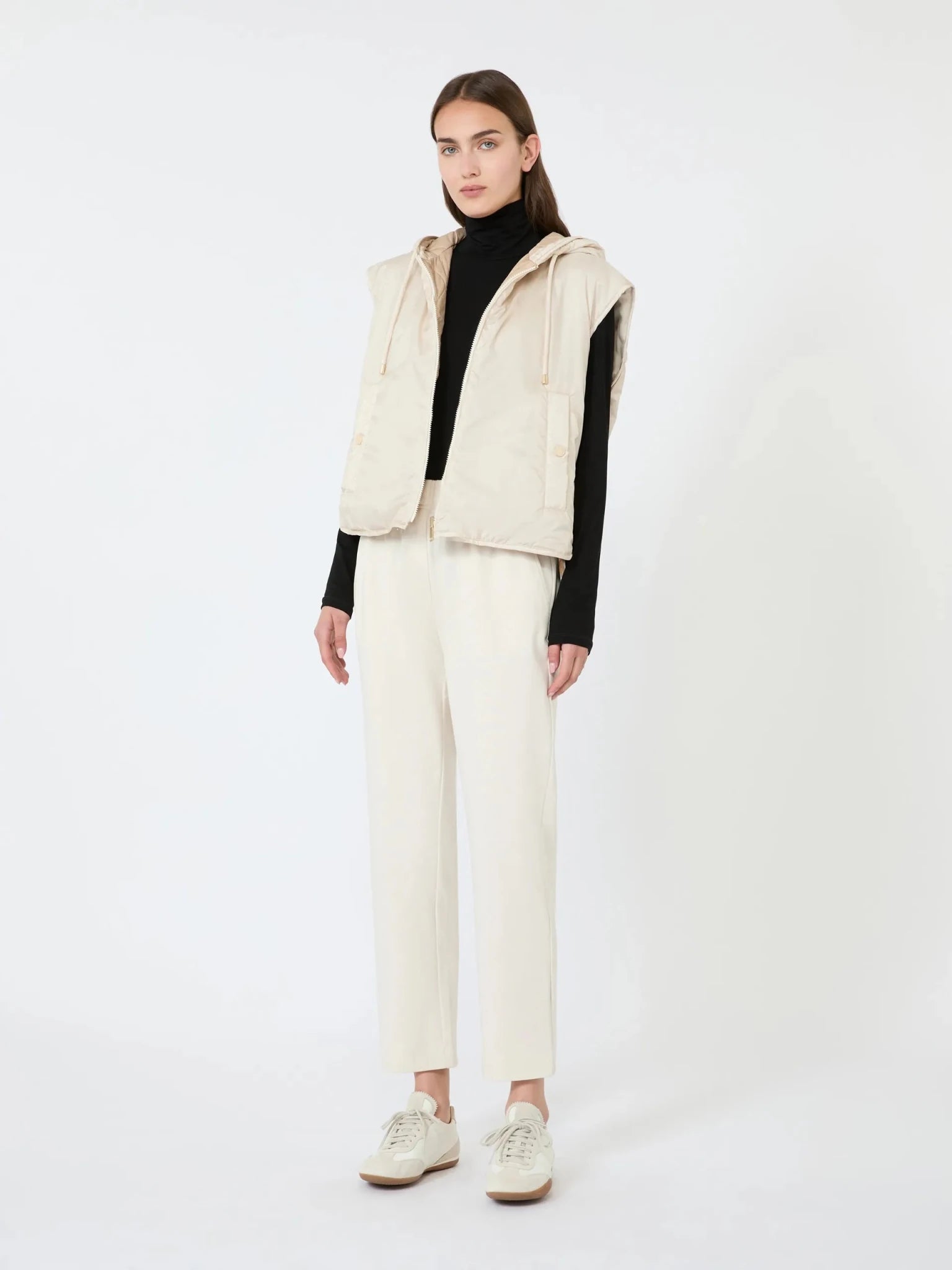 Young Ideas & Henmores - Elfo Elastic Waist Jersey Trousers - 004 Ivory - XS