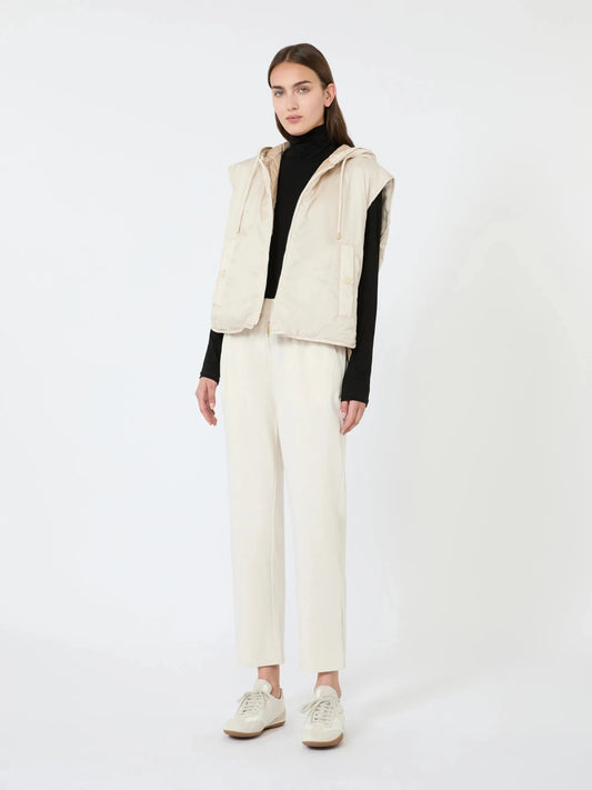 Young Ideas & Henmores - Elfo Elastic Waist Jersey Trousers - 004 Ivory - XS