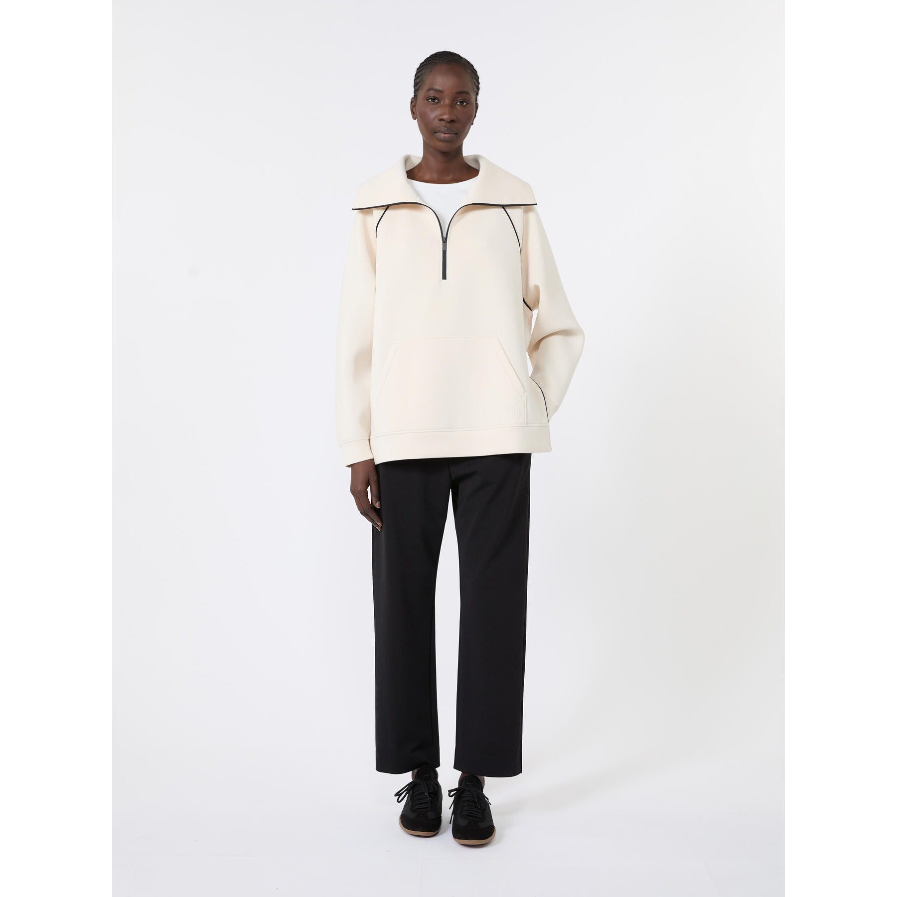 Young Ideas & Henmores -Elfo Elastic Waist Jersey Trousers -001 Black -XS