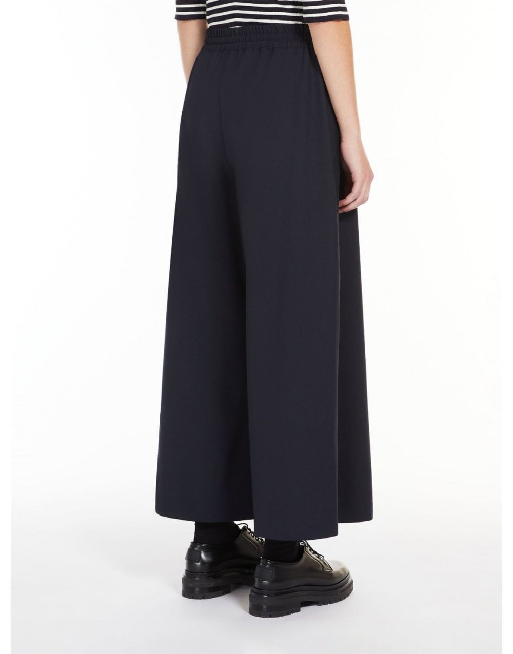 Young Ideas/Henmores - Elmo Wide Leg Elasticated Waist Trousers - 001 Navy - 6