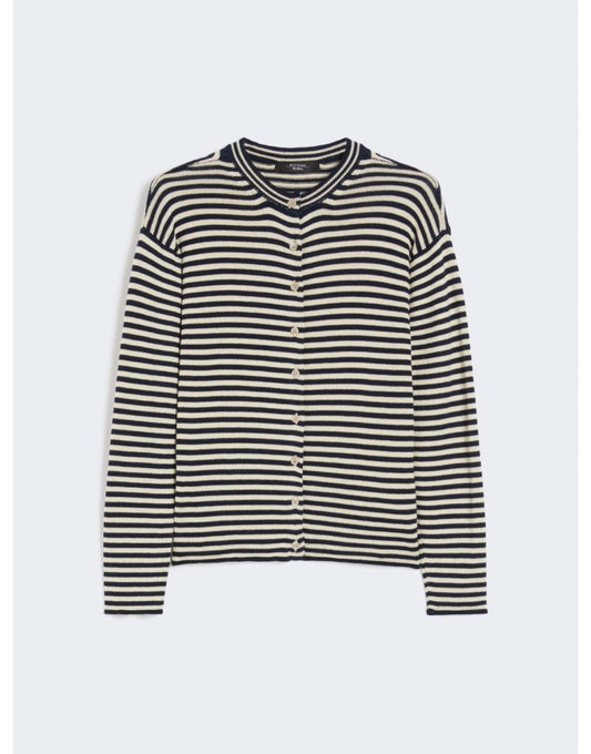 Young Ideas/Henmores - Eritea Striped Cardigan - 021 Navy - S