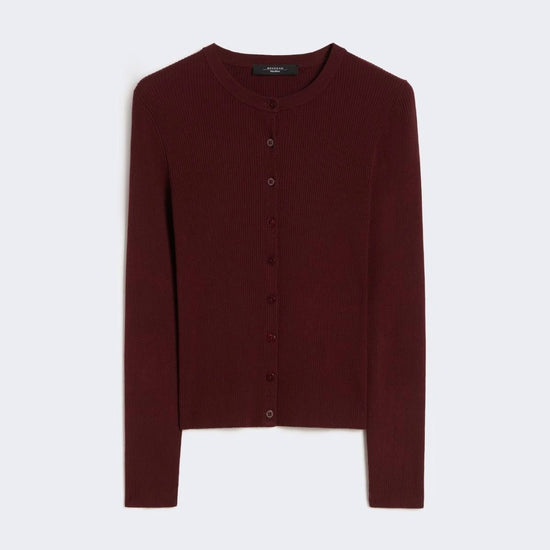 Young Ideas/Henmores - Esule Knitted Cardigan - 006 Bordeaux - S