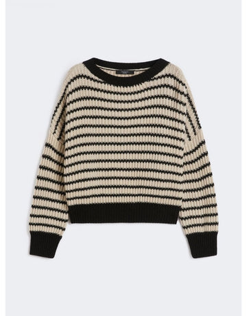 Young Ideas/Henmores - Ezor Pinstripe Wool Jumper - 016 Beige - XS