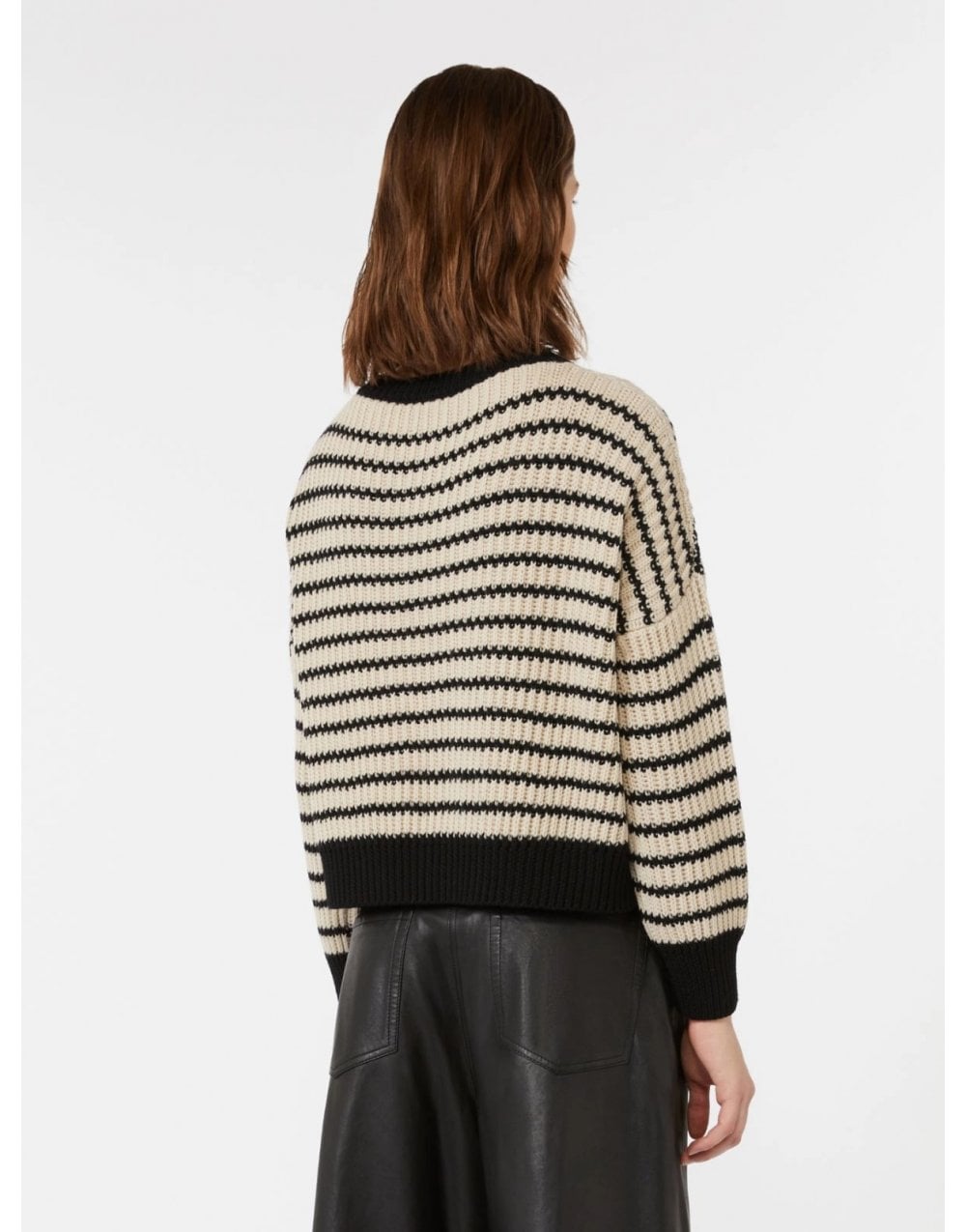 Young Ideas/Henmores - Ezor Pinstripe Wool Jumper - 016 Beige - XS