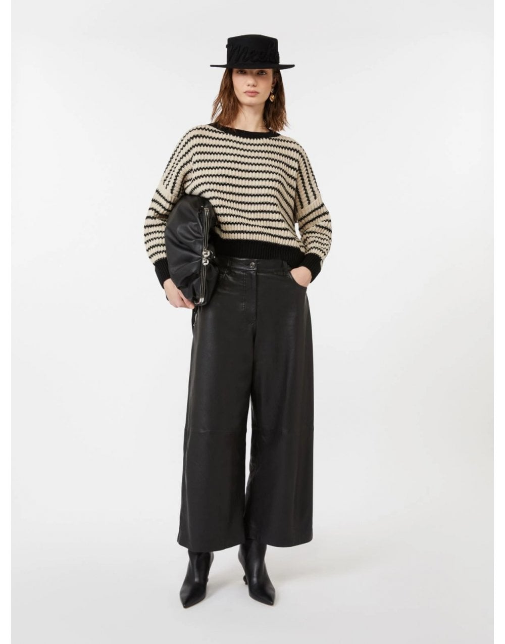 Young Ideas/Henmores - Ezor Pinstripe Wool Jumper - 016 Beige - XS