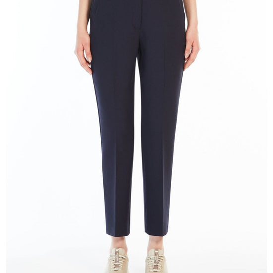 Young Ideas/Henmores - Freda Slim Leg Ankle Cut Trousers - 004 Navy - 8