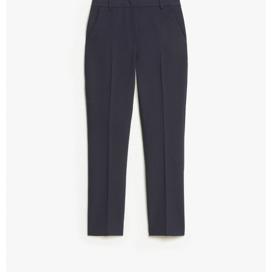 Young Ideas/Henmores - Freda Slim Leg Ankle Cut Trousers - 004 Navy - 8