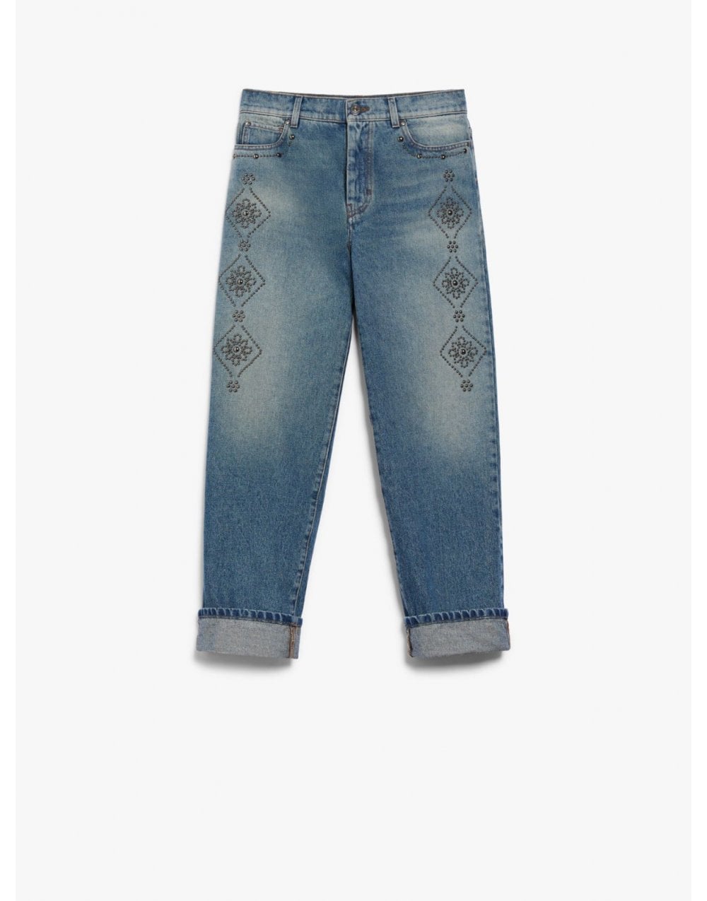 Young Ideas/Henmores - Gatti Studded Straight Leg Jeans - 005 Blue - 10