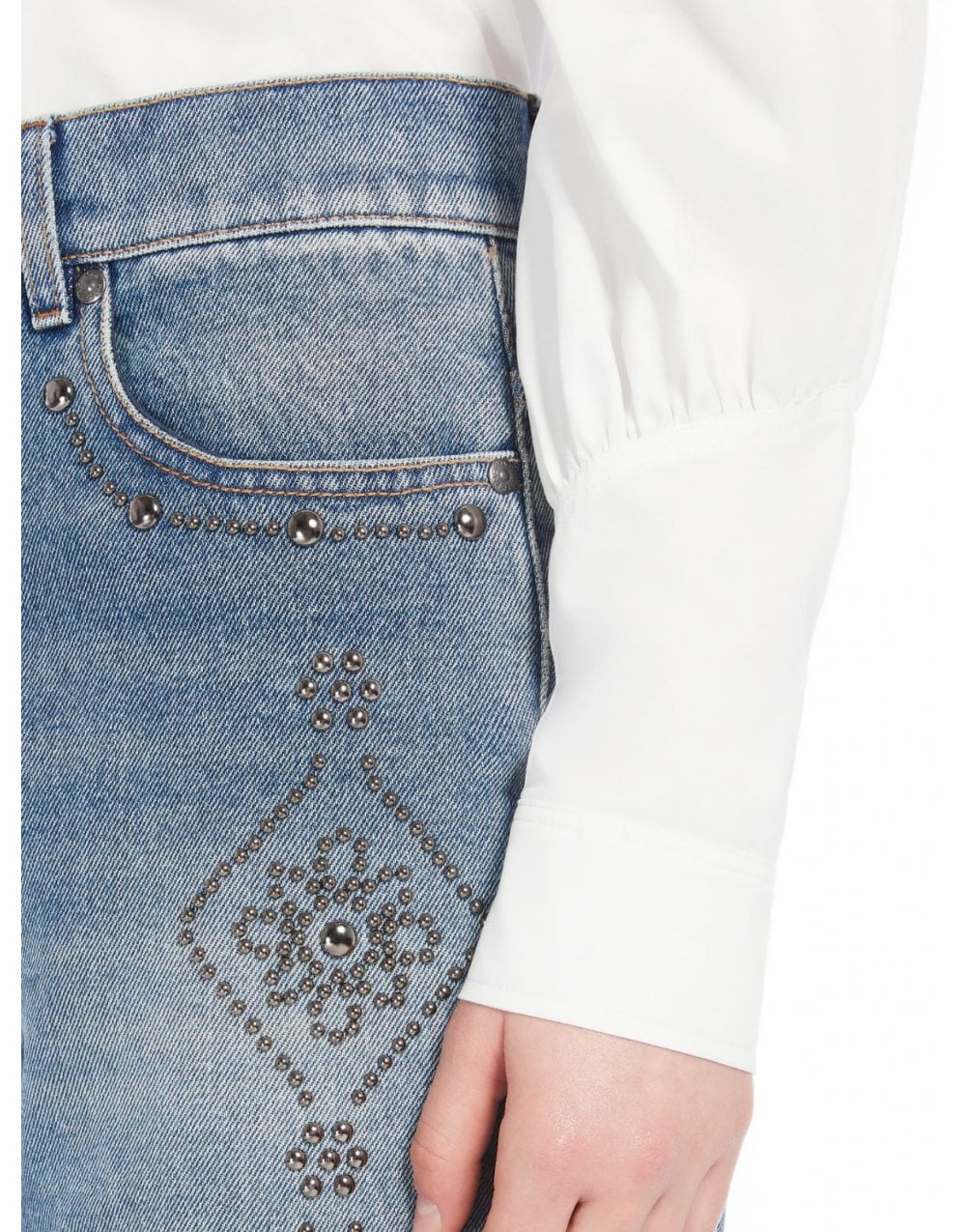 Young Ideas/Henmores - Gatti Studded Straight Leg Jeans - 005 Blue - 10