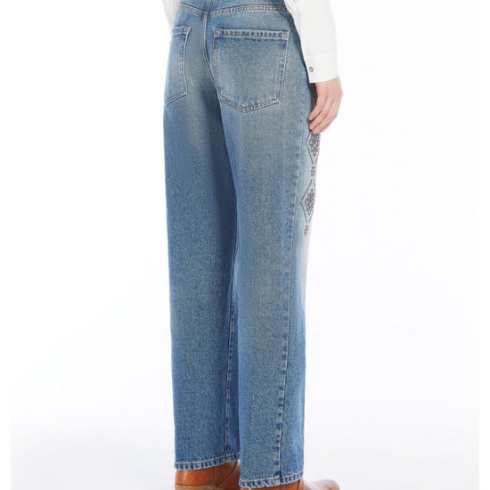 Young Ideas/Henmores - Gatti Studded Straight Leg Jeans - 005 Blue - 10
