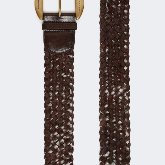 Young Ideas & Henmores - Gelo Buffalo Braided Belt - 001 Tobacco - ML