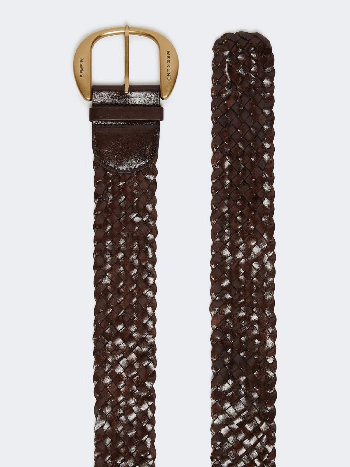 Young Ideas & Henmores - Gelo Buffalo Braided Belt - 001 Tobacco - ML