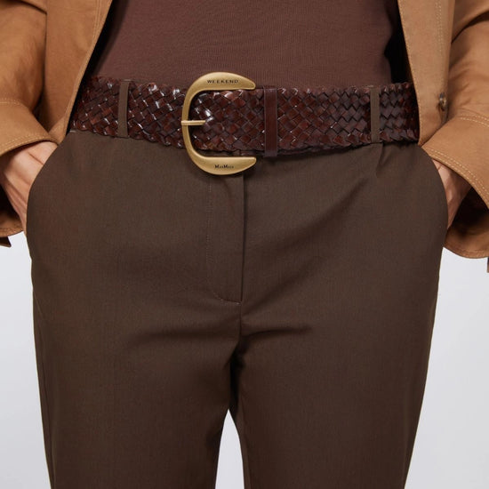 Young Ideas & Henmores - Gelo Buffalo Braided Belt - 001 Tobacco - ML