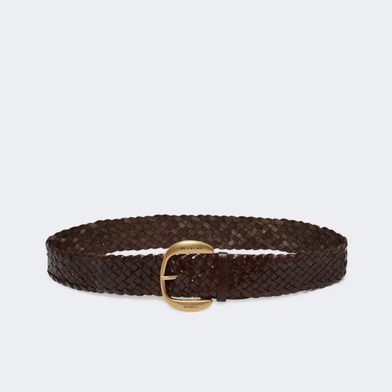 Young Ideas & Henmores - Gelo Buffalo Braided Belt - 001 Tobacco - ML
