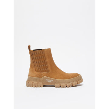 Young Ideas & Henmores -Genepi Suede Ankle Boots -001 Camel -4
