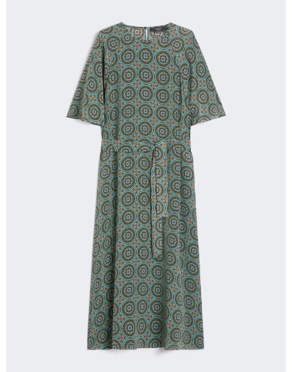 Young Ideas/Henmores - Gerog Geometric Print Jersey Dress - 003 Blue - XS