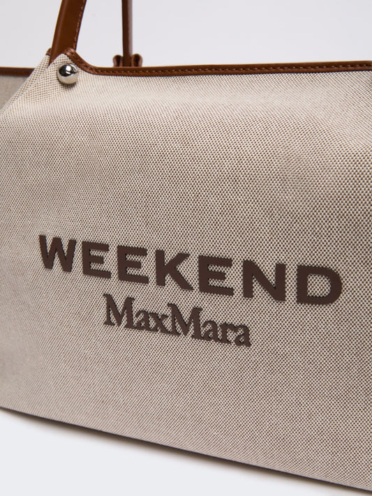 Young Ideas & Henmores -Getto Weekend Canvas Bag -001 Tobacco/Ecru -OS