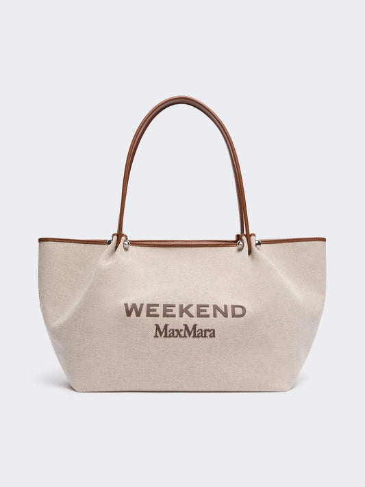 Young Ideas & Henmores -Getto Weekend Canvas Bag -001 Tobacco/Ecru -OS