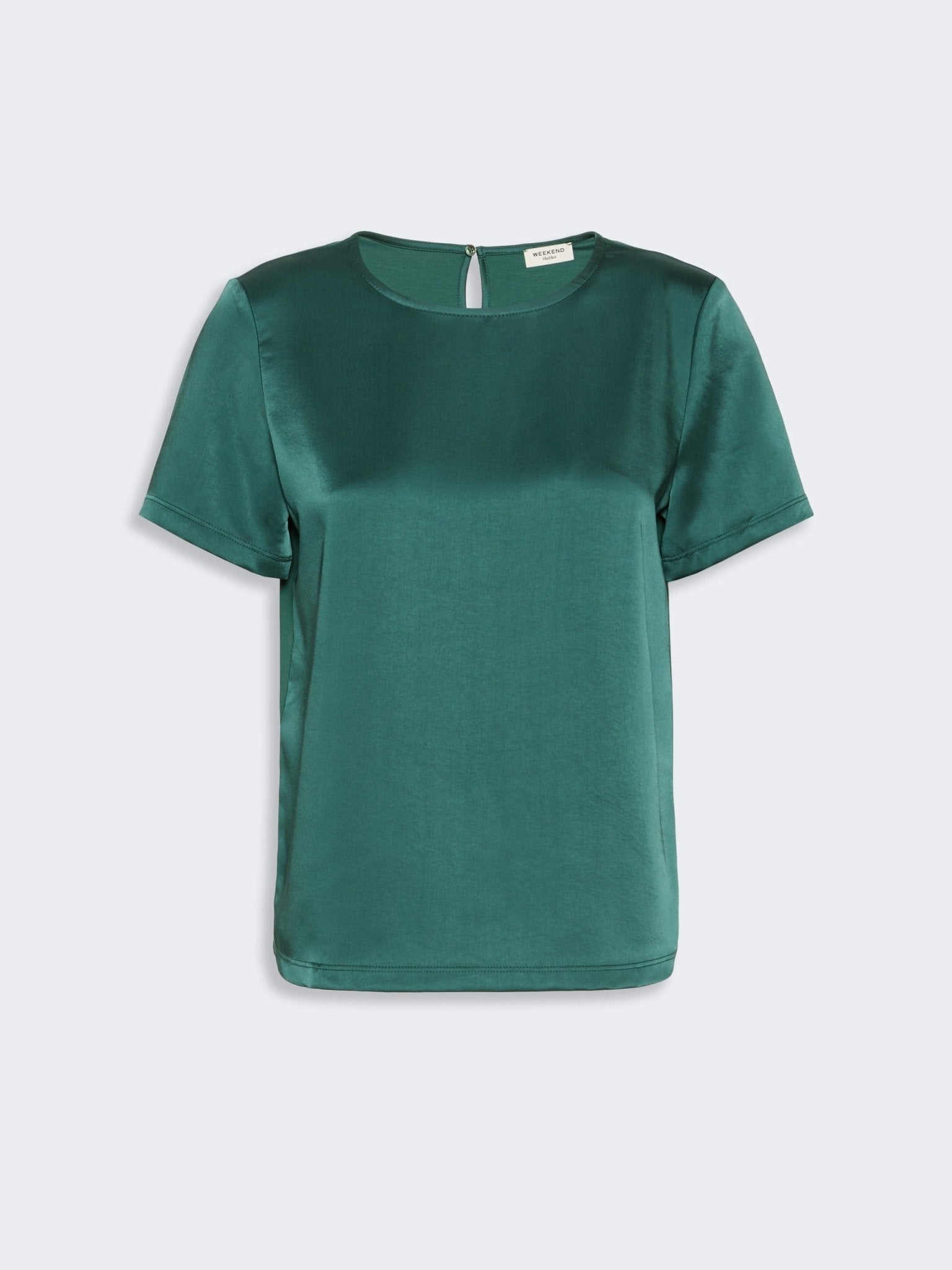 Young Ideas & Henmores -Gilbert Satin Short Sleeve Top -005 Green -S