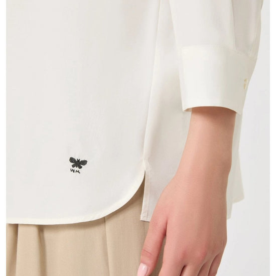Young Ideas/Henmores - Giralda Poplin 3/4 Sleeve Shirt - 001 White - 8