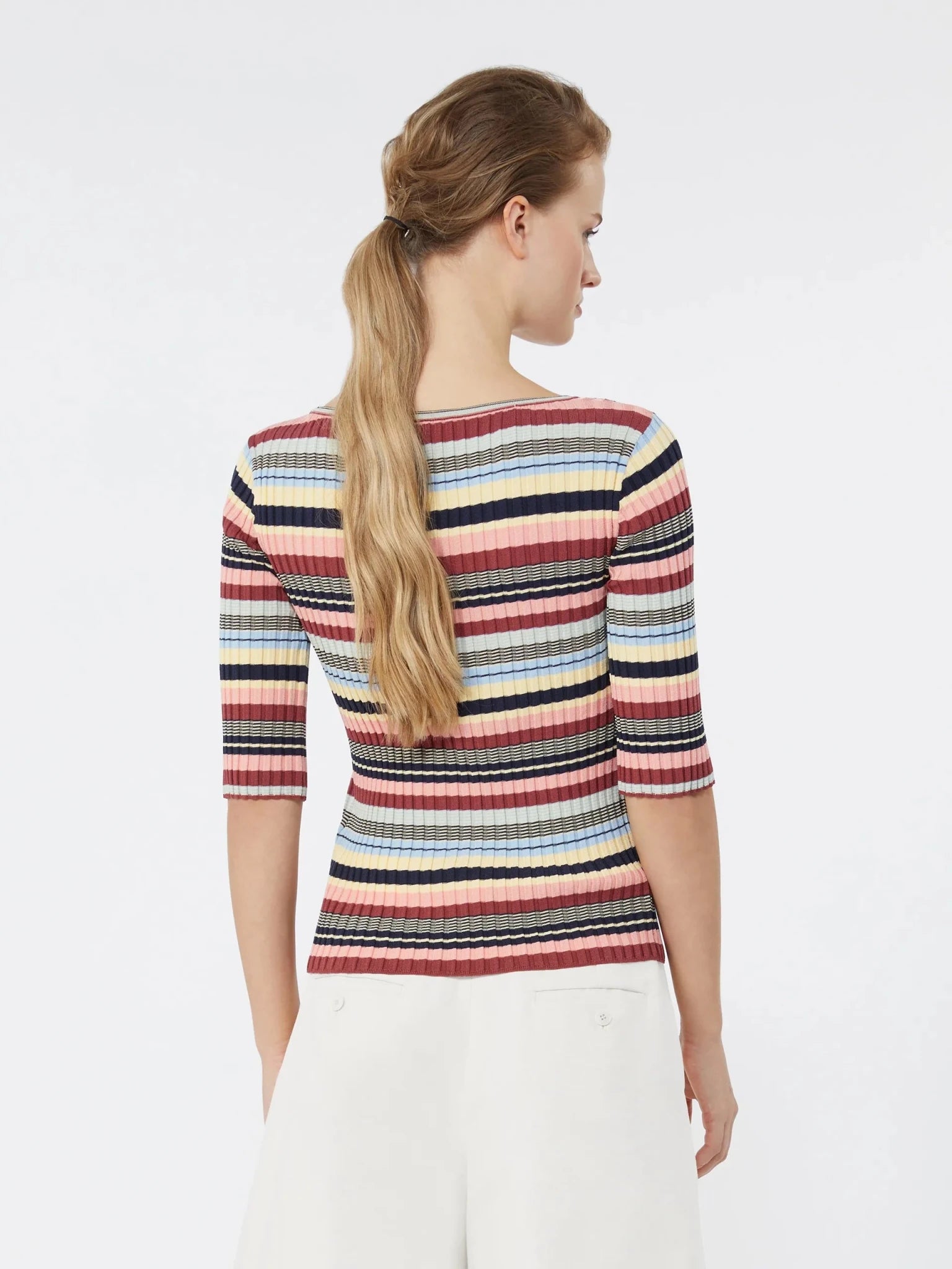 Young Ideas & Henmores - Guglia Multi Stripe Knitted Top - 013 Multicolour - S