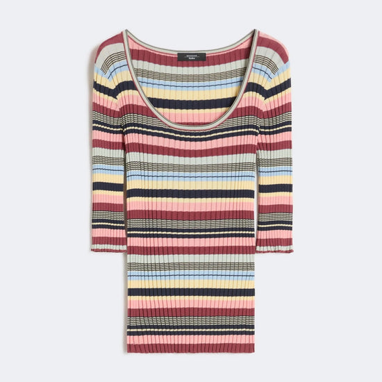 Young Ideas & Henmores - Guglia Multi Stripe Knitted Top - 013 Multicolour - S
