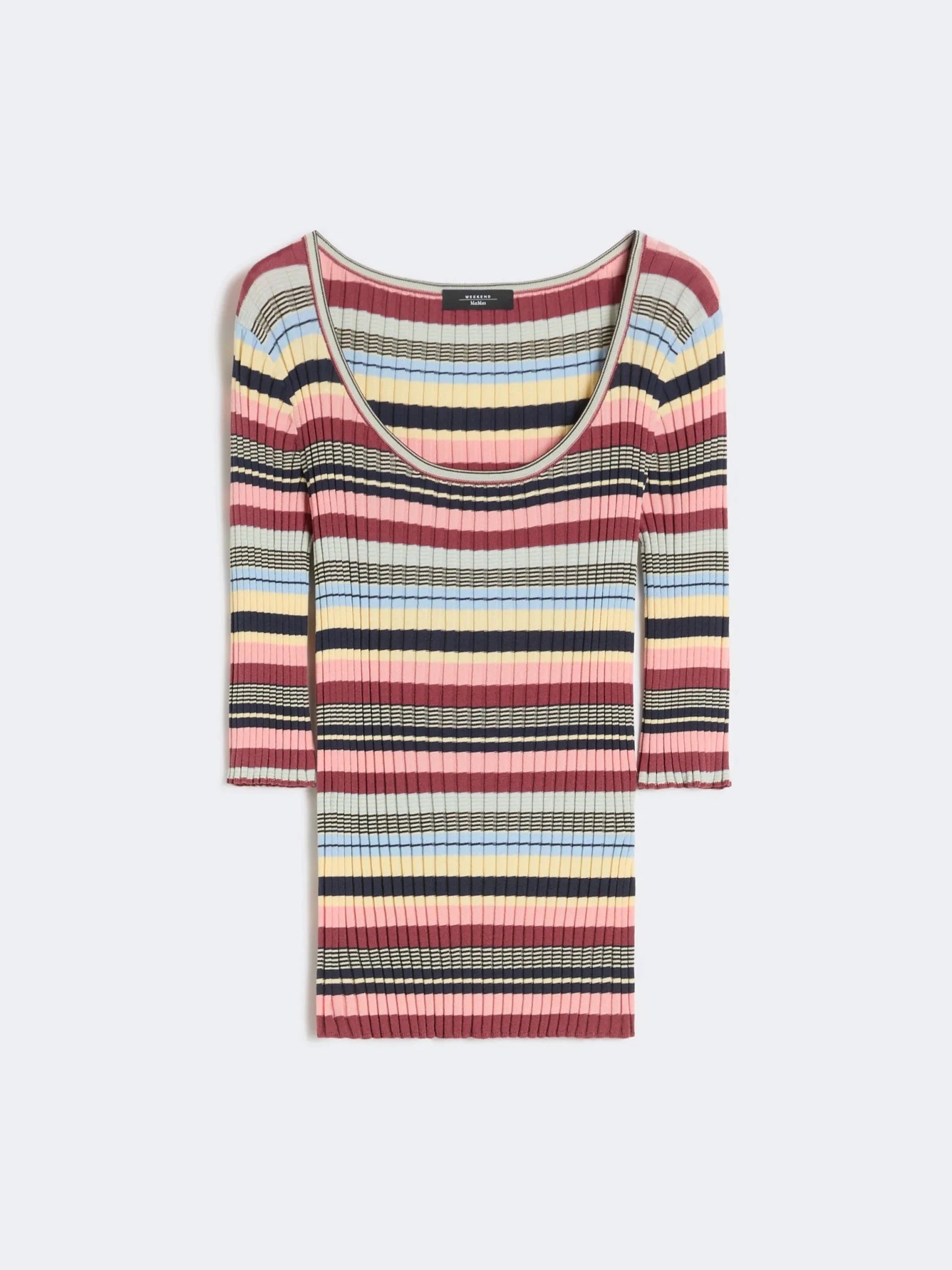 Young Ideas & Henmores - Guglia Multi Stripe Knitted Top - 013 Multicolour - S