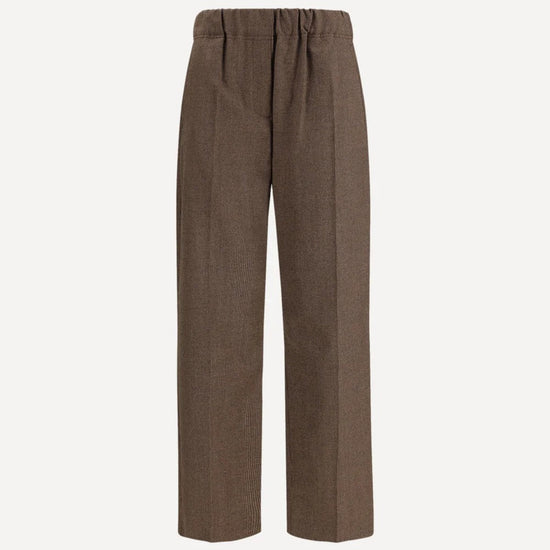 Young Ideas & Henmores -Hateley Straight Leg Pull On Trousers -044 Chocolate -8