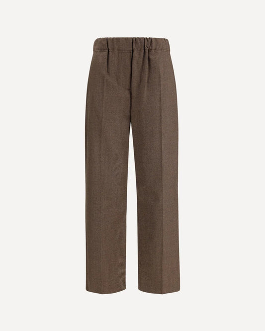 Young Ideas & Henmores -Hateley Straight Leg Pull On Trousers -044 Chocolate -8