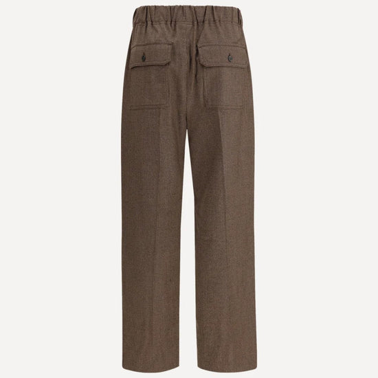 Young Ideas & Henmores -Hateley Straight Leg Pull On Trousers -044 Chocolate -8