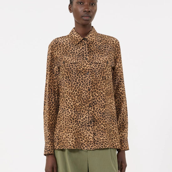 Young Ideas/Henmores - Lemma Leopard Silk Shirt - 003 Leopard - 8