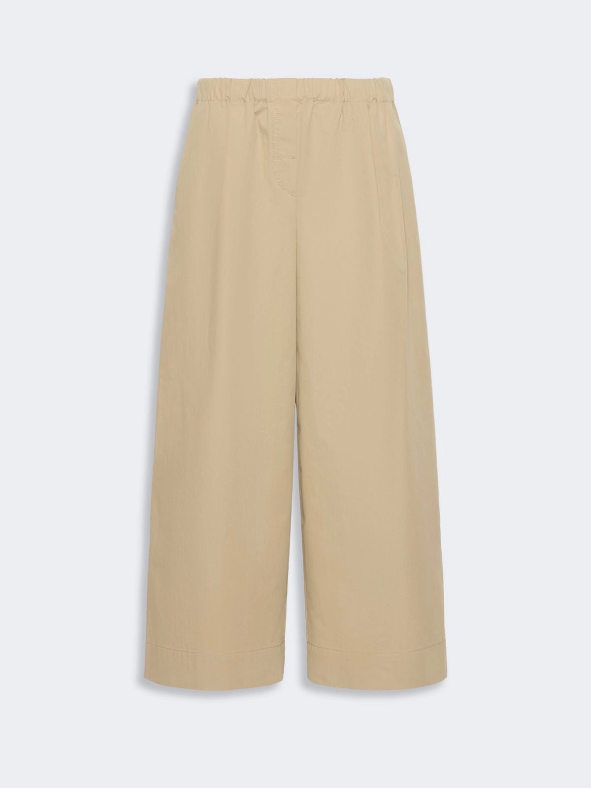Young Ideas & Henmores - Libero Crop Wide Leg Drawstring Trousers - 001 Beige - 6
